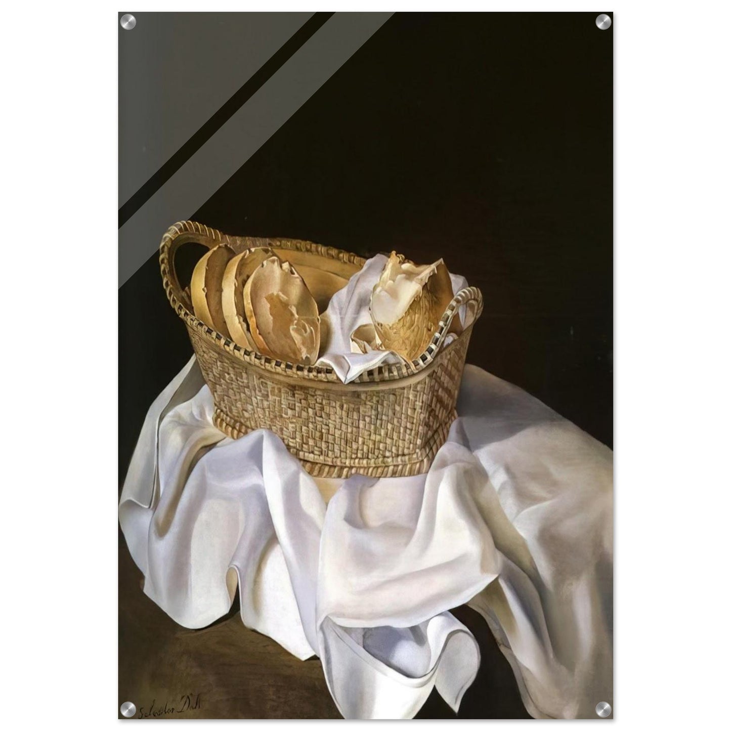 THE BASKET OF BREAD - Salvador Dali Acrylic Print - 70x100 cm / 28x40″ inches | Salvador Dali Wall Art | Salvador Dali Prints
