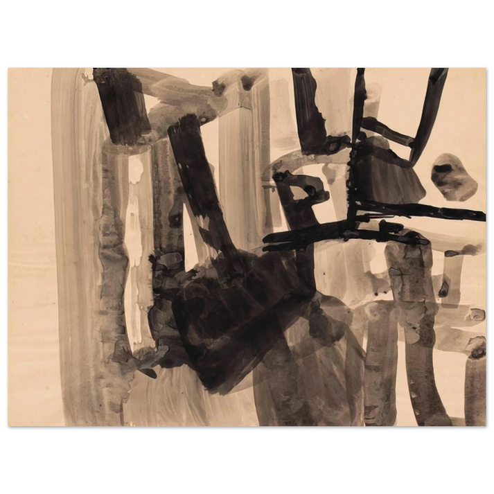 Nasreen Mohamedi - Untitled - Abstract Expressionism 75x100 cm / 30x40inches Fine Art Poster