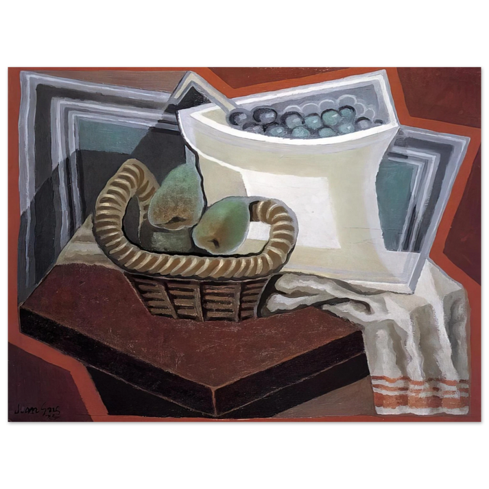 Juan Gris - THE BASKET OF PEARS 1925 75x100 cm / 30x40inches Fine Art Poster