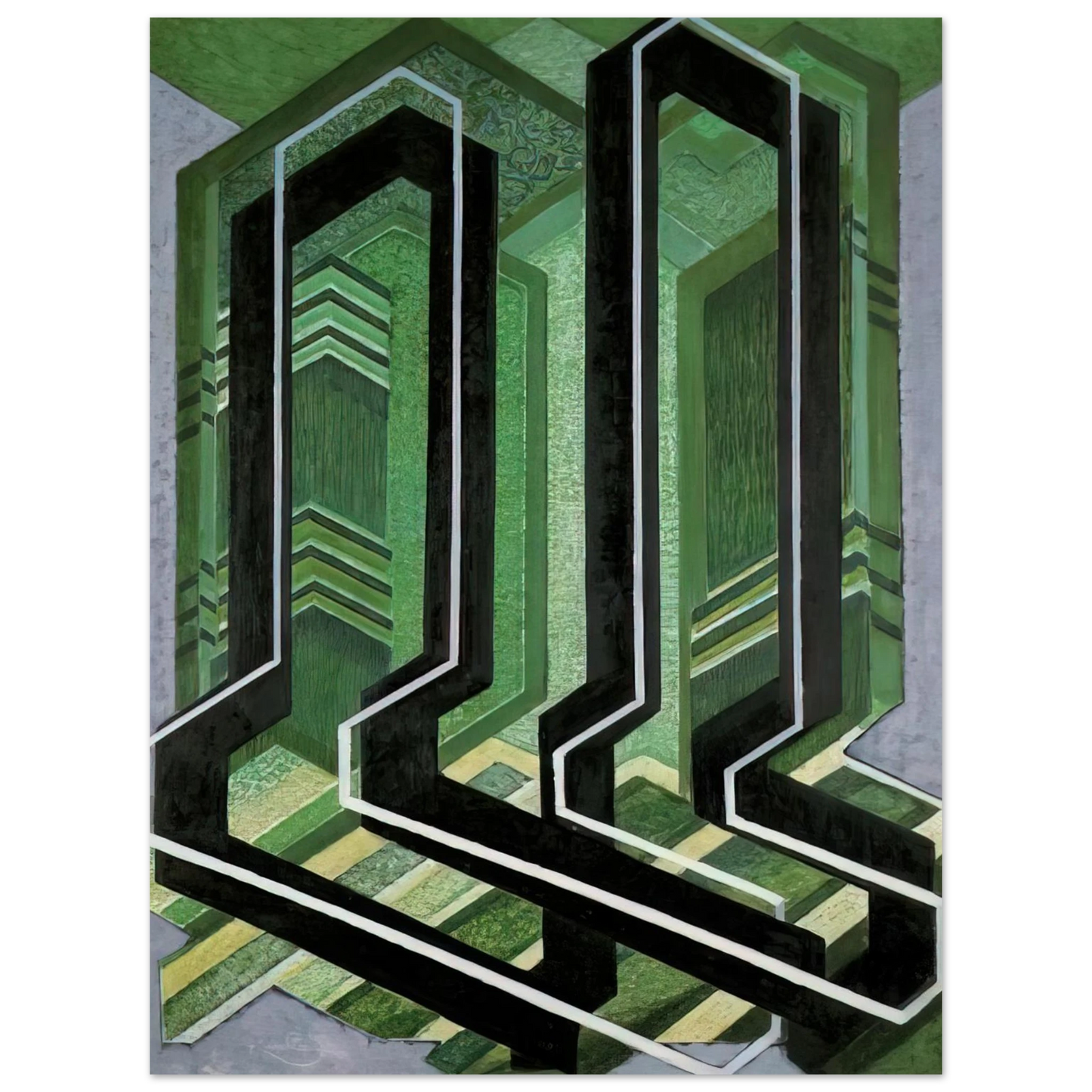 Frantisek Kupka - Diagonal Planes 75x100 cm / 30x40inches Fine Art Poster