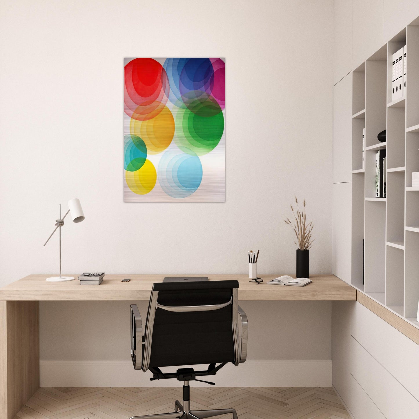 Untitled - Op Art - Piero Dorazio Brushed Aluminum Print - 70x100 cm / 28x40 inches | Piero Dorazio Aluminum Print | Piero Dorazio Prints