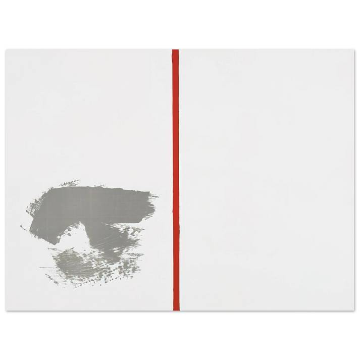 Blinky Palermo - Ohne Titel mit rotem Strich - 1970 75x100 cm / 30x40inches Fine Art Poster