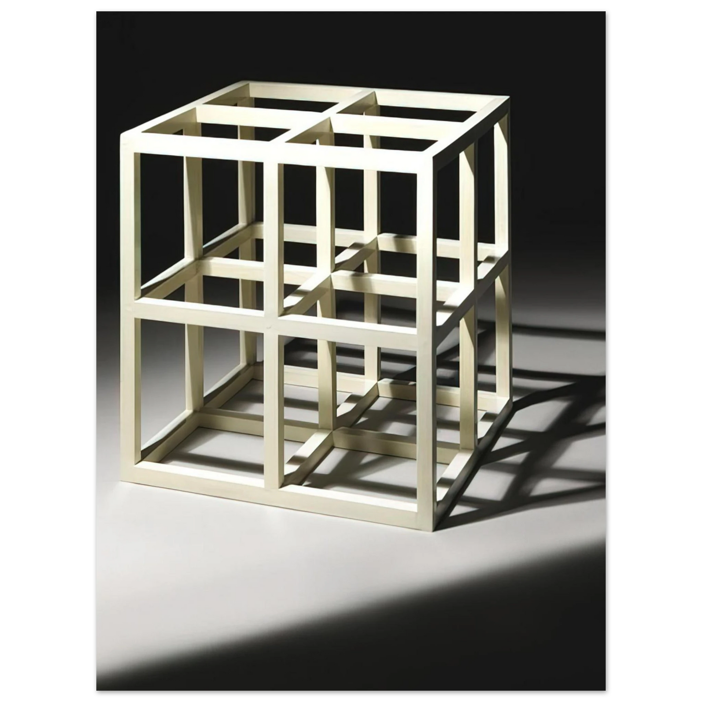 Sol LeWitt - 8 Part Cube 75x100 cm / 30x40inches Fine Art Poster