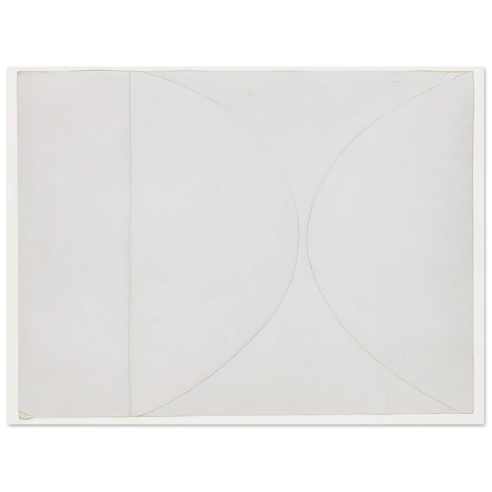 Ellsworth Kelly - White on White 75x100 cm / 30x40inches Fine Art Poster