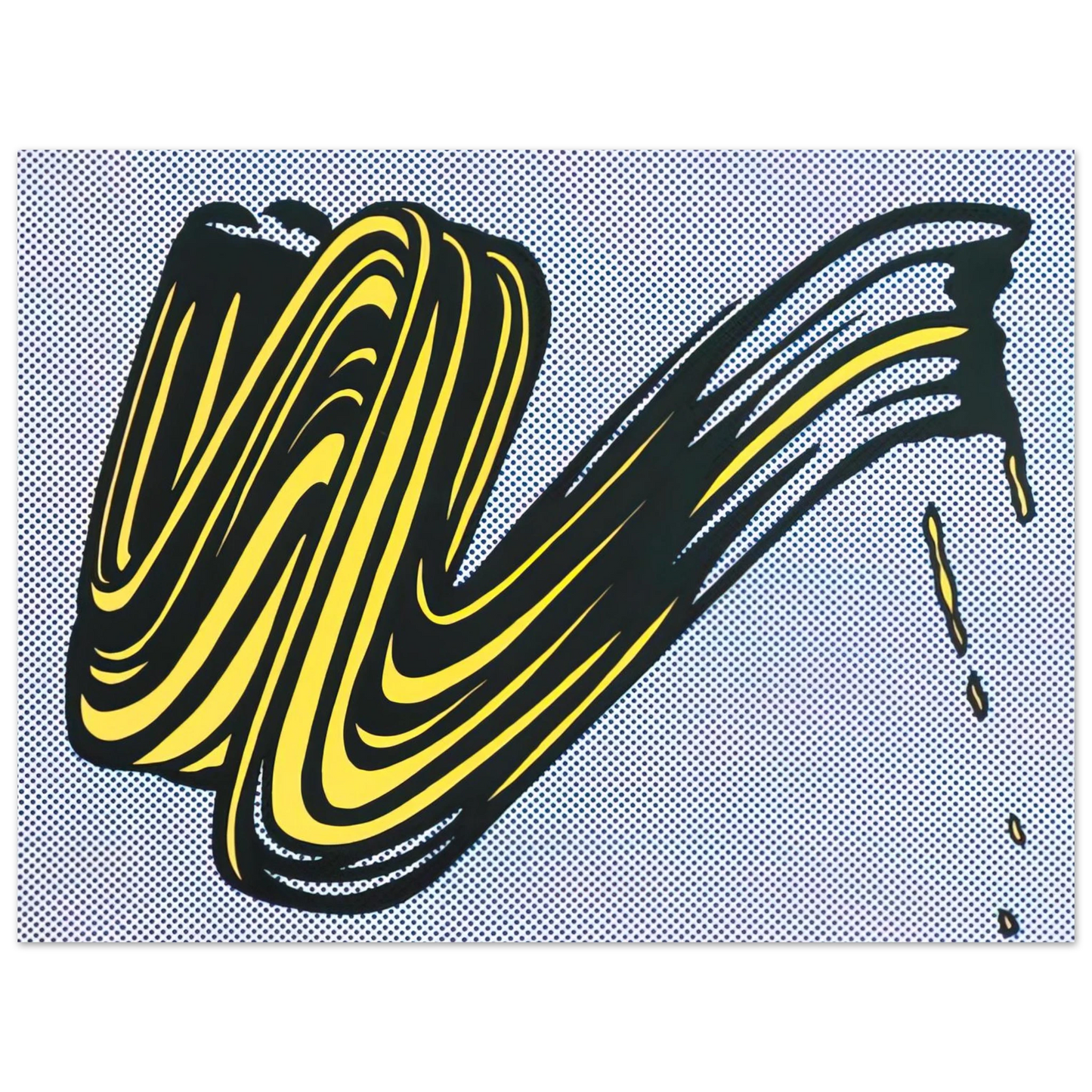 Roy Lichtenstein - BRUSHSTROKE 1965 0 75x100 cm / 30x40inches Fine Art Poster