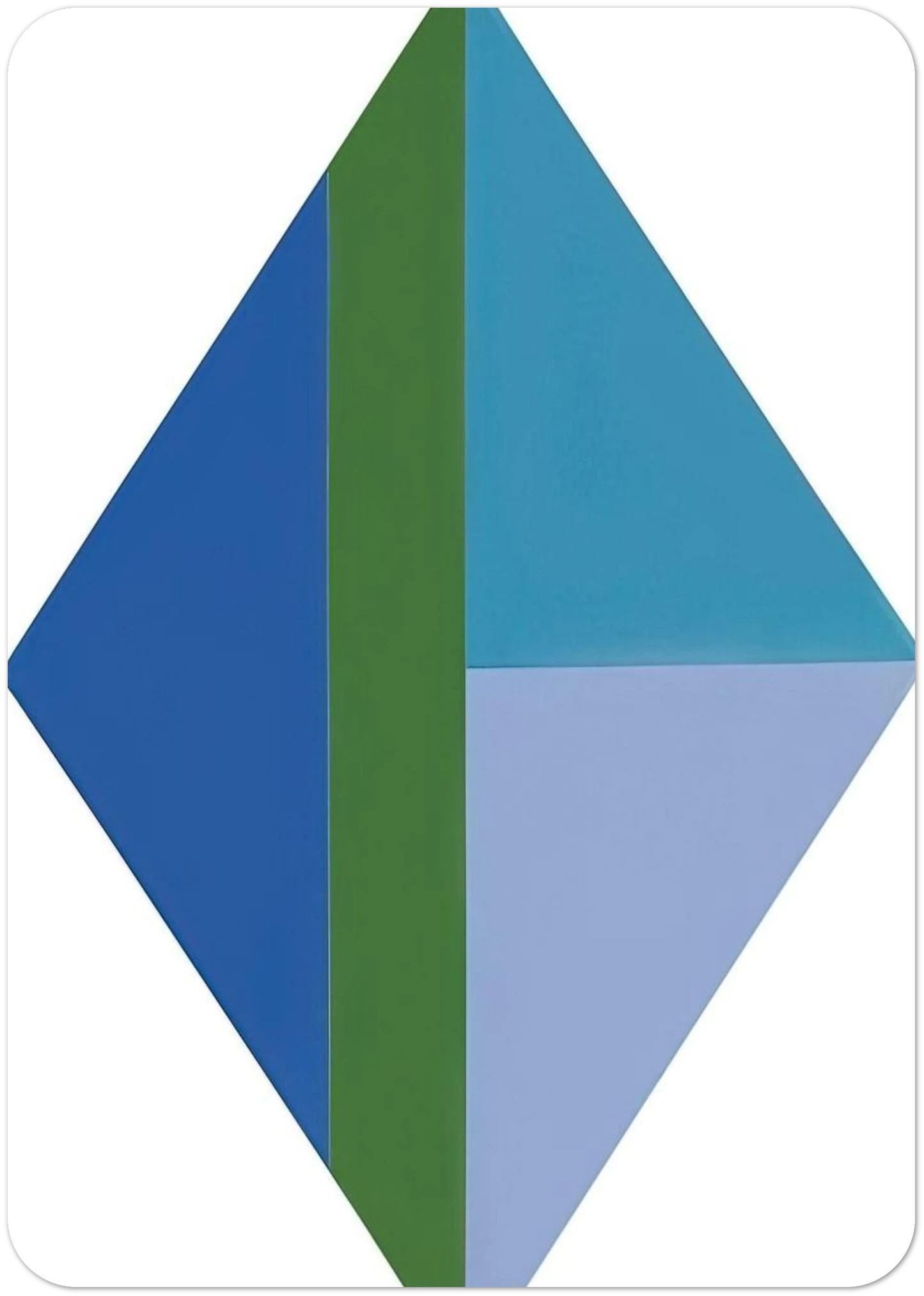 Four Identical Large Parts III - 1959 By Max Bill Pack of 10 Post Cards | Max Bill Post Cards | A6 (10.5 x 14.8 cm) - 4.1 x 5.8 inches