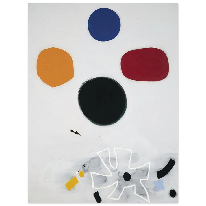 Adolph Gottlieb - White Line #2 - 1968 75x100 cm / 30x40inches Fine Art Poster