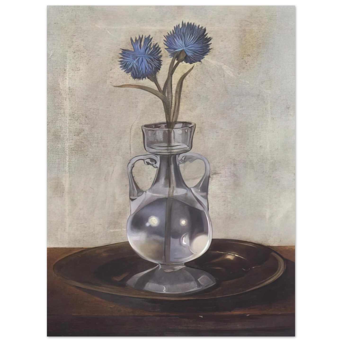 Salvador Dali - THE VASE OF CORNFLOWERS 75x100 cm / 30x40inches Fine Art Poster