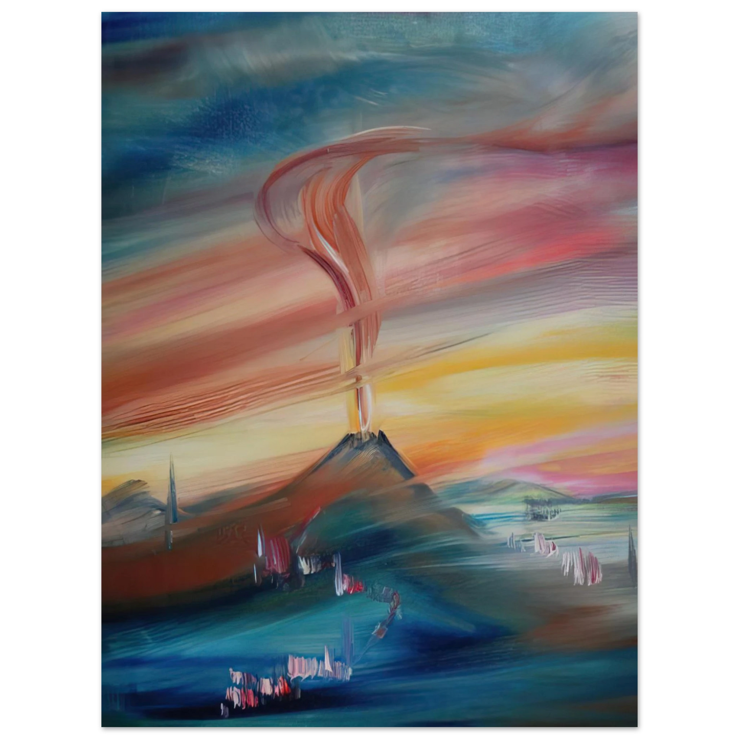 Konrad Zuse - After Eruption of the Hessian Skittles 75x100 cm / 30x40inches Fine Art Poster