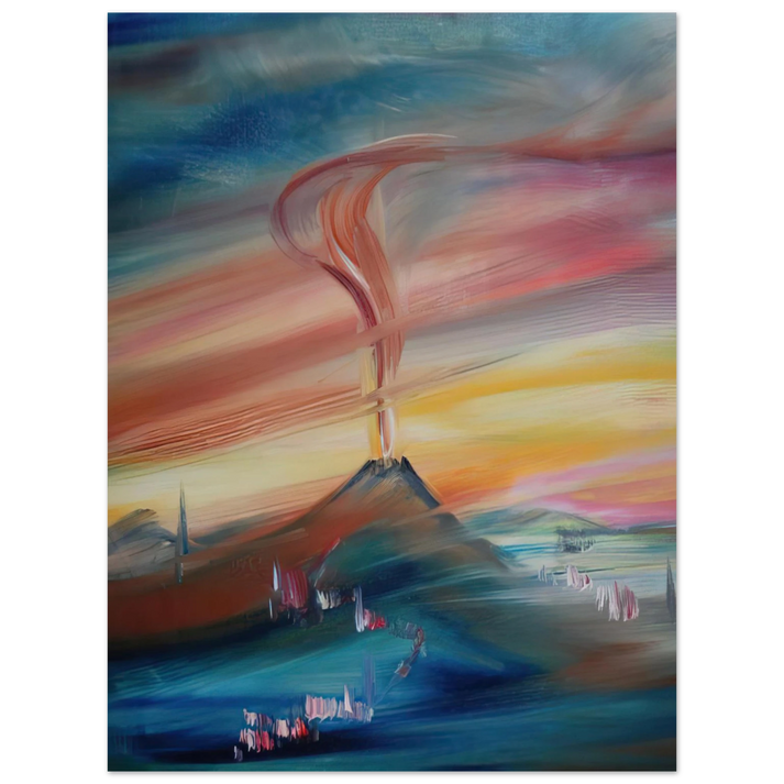 Konrad Zuse - After Eruption of the Hessian Skittles 75x100 cm / 30x40inches Fine Art Poster