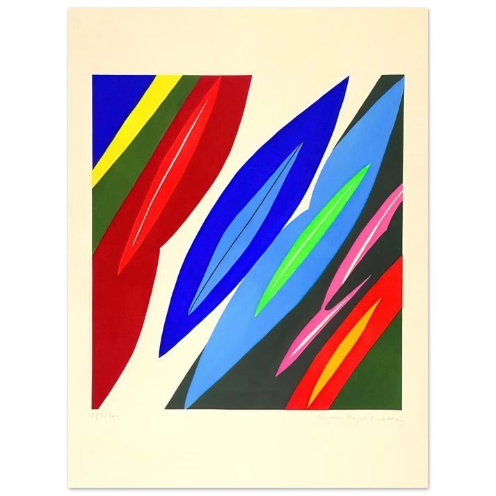 Ernst Wilhelm Nay - Farblitho 1968 - 2 NOR - 1968 75x100 cm / 30x40inches Fine Art Poster