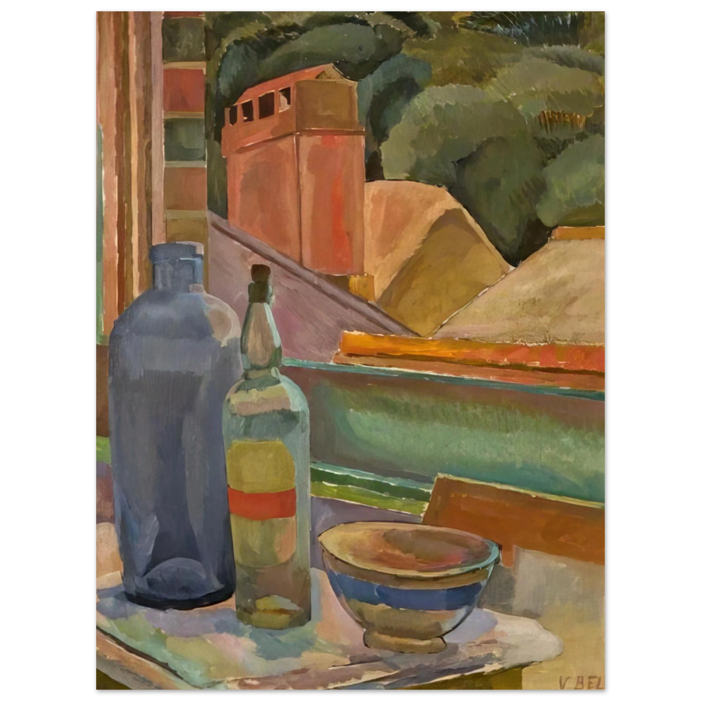 Vanessa Bell - WINDOW STILL LIFE 1915 75x100 cm / 30x40inches Fine Art Poster