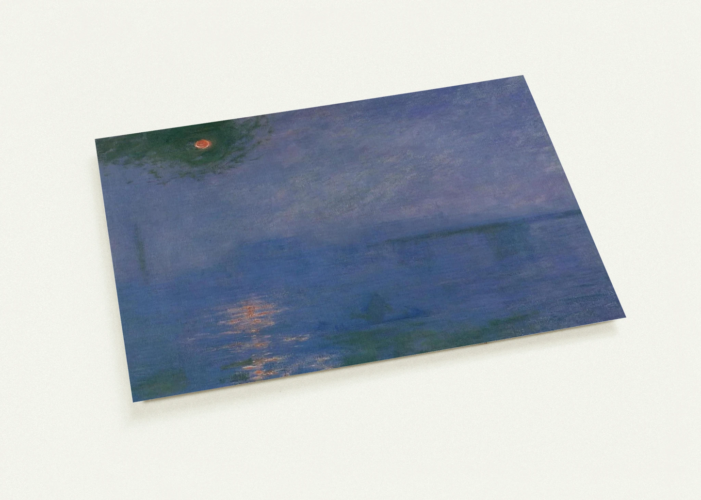 Charing Cross Bridge, Fog on the Themes By claude monet Pack of 10 Post Cards | claude monet Post Cards | A6 (10.5 x 14.8 cm) - 4.1 x 5.8 inches