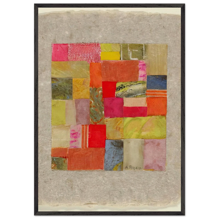 Untitled 424 - 1953 - Anne Ryan 70x100 cm / 28x40 inches Framed Art Print – Black Wooden Frame