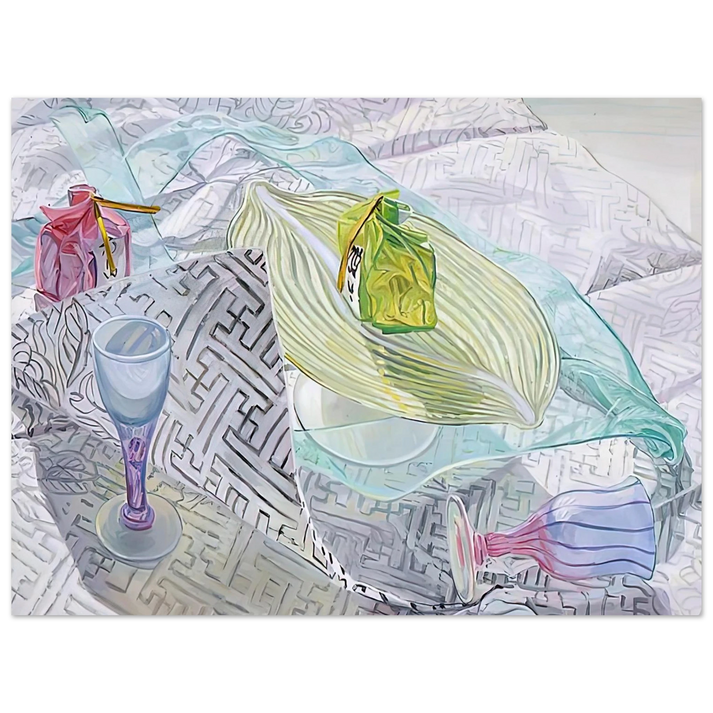 Janet Fish - DISHES FROM JAPAN 2003 75x100 cm / 30x40inches Fine Art Poster