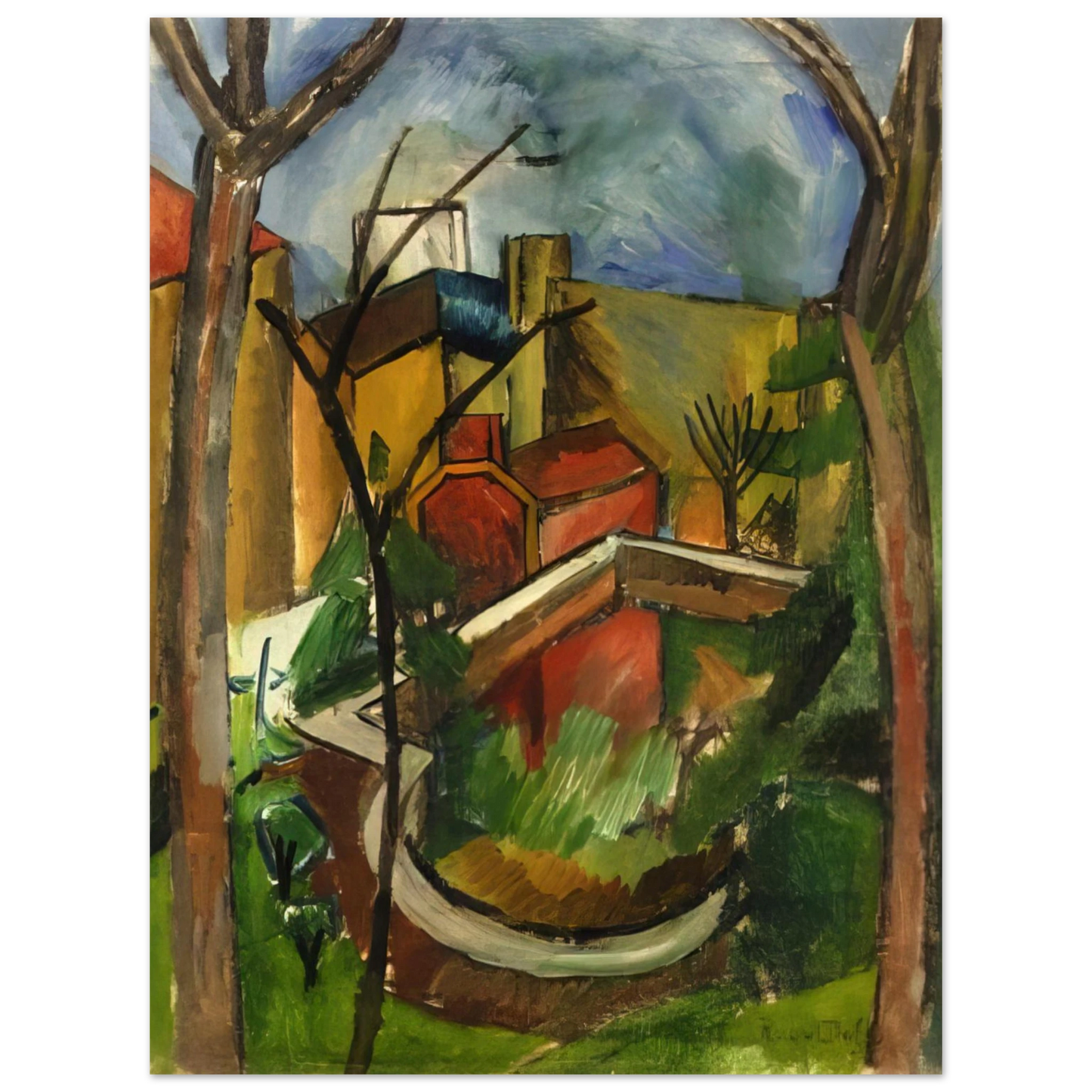 Raoul Dufy - LANDSCAPE OF FALAISE 1910 75x100 cm / 30x40inches Fine Art Poster
