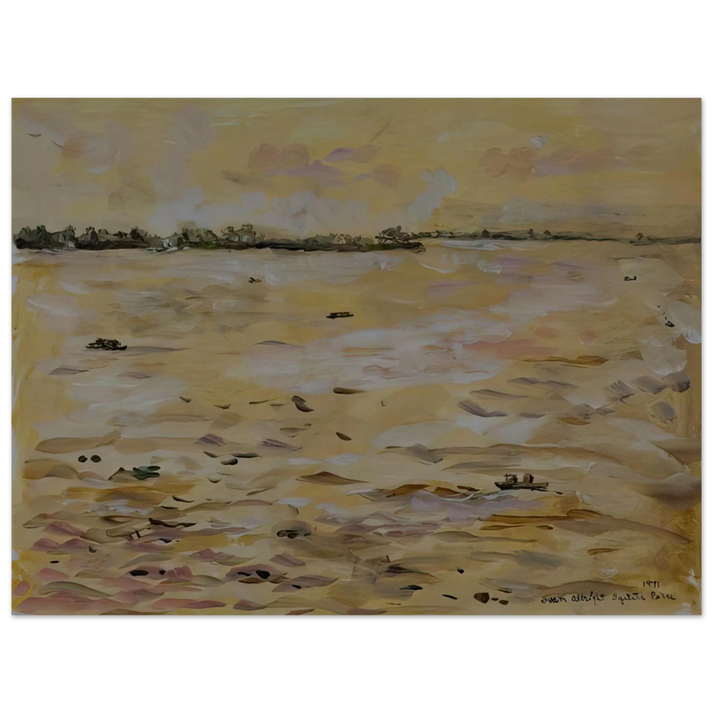 Ivan Albright - THE AMAZON RIVER IQUITOS PERU 1971 75x100 cm / 30x40inches Fine Art Poster