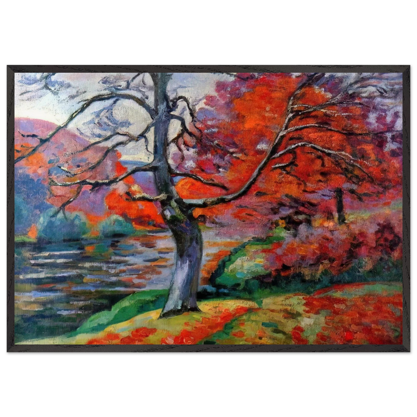 Echo Rock - 1905 - Armand Guillaumin 70x100 cm / 28x40 inches Framed Art Print – Black Wooden Frame