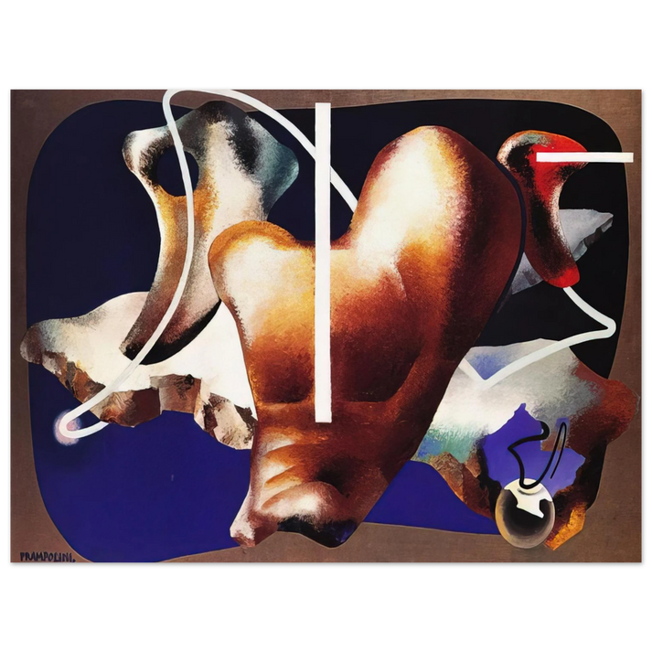 Enrico Prampolini - SUPERAMENTO TERRESTRE 1932 75x100 cm / 30x40inches Fine Art Poster