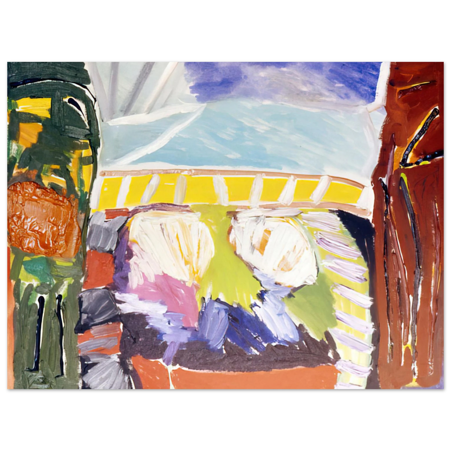Ronnie Landfield - Taurean Entrance - 1973 75x100 cm / 30x40inches Fine Art Poster