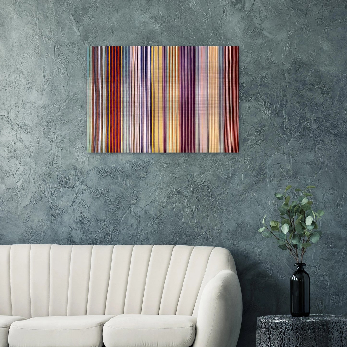 Royal Veil - 1971 - Gene Davis Brushed Aluminum Print - 70x100 cm / 28x40 inches | Gene Davis Aluminum Print | Gene Davis Prints