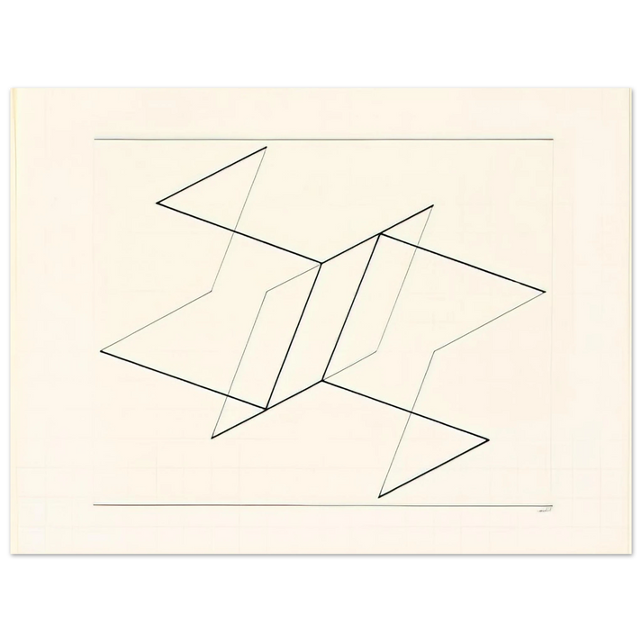 Josef Albers - STRUCTURAL CONSTELLATION 1955 75x100 cm / 30x40inches Fine Art Poster