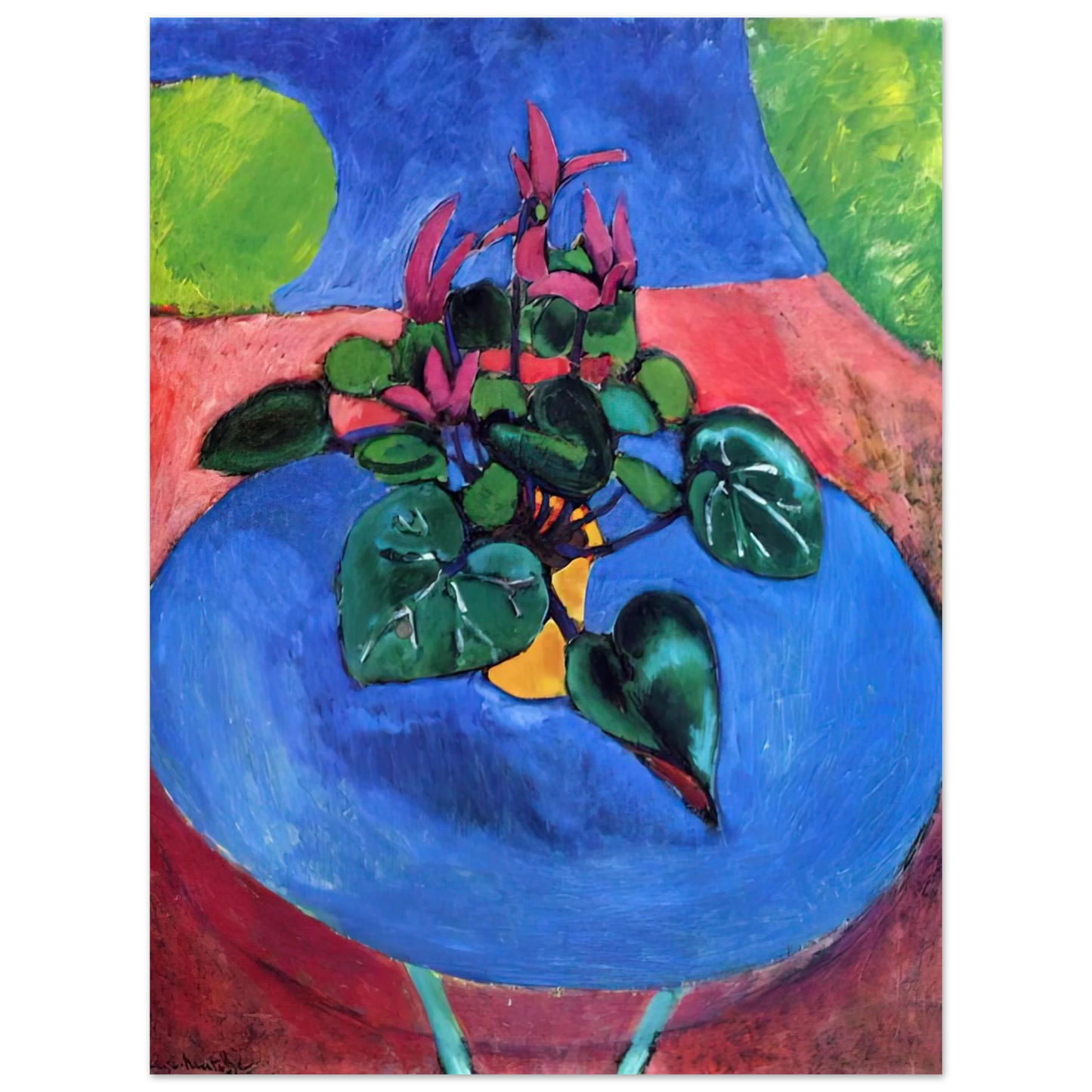 Henri Matisse - CYCLAMEN POURPRE 1912 75x100 cm / 30x40inches Fine Art Poster