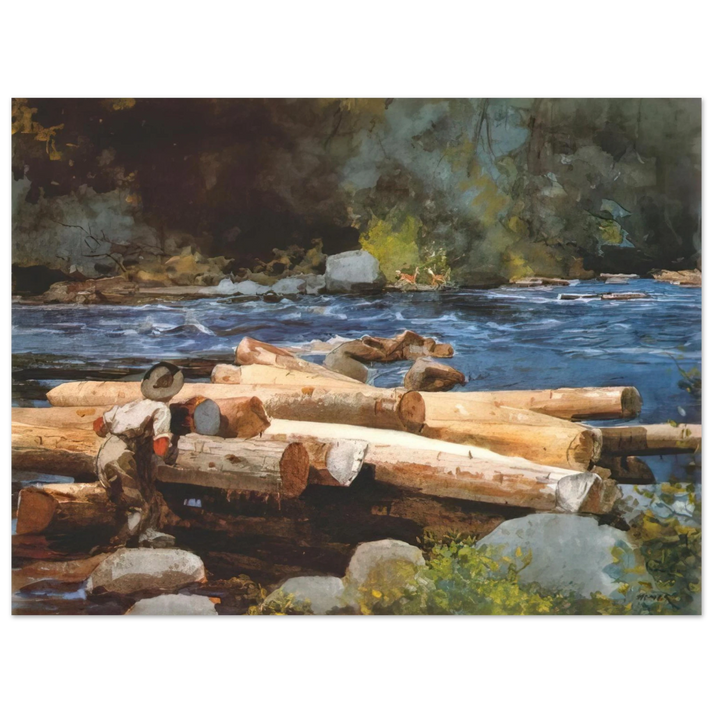 Winslow Homer - HUDSON RIVER 75x100 cm / 30x40inches Fine Art Poster
