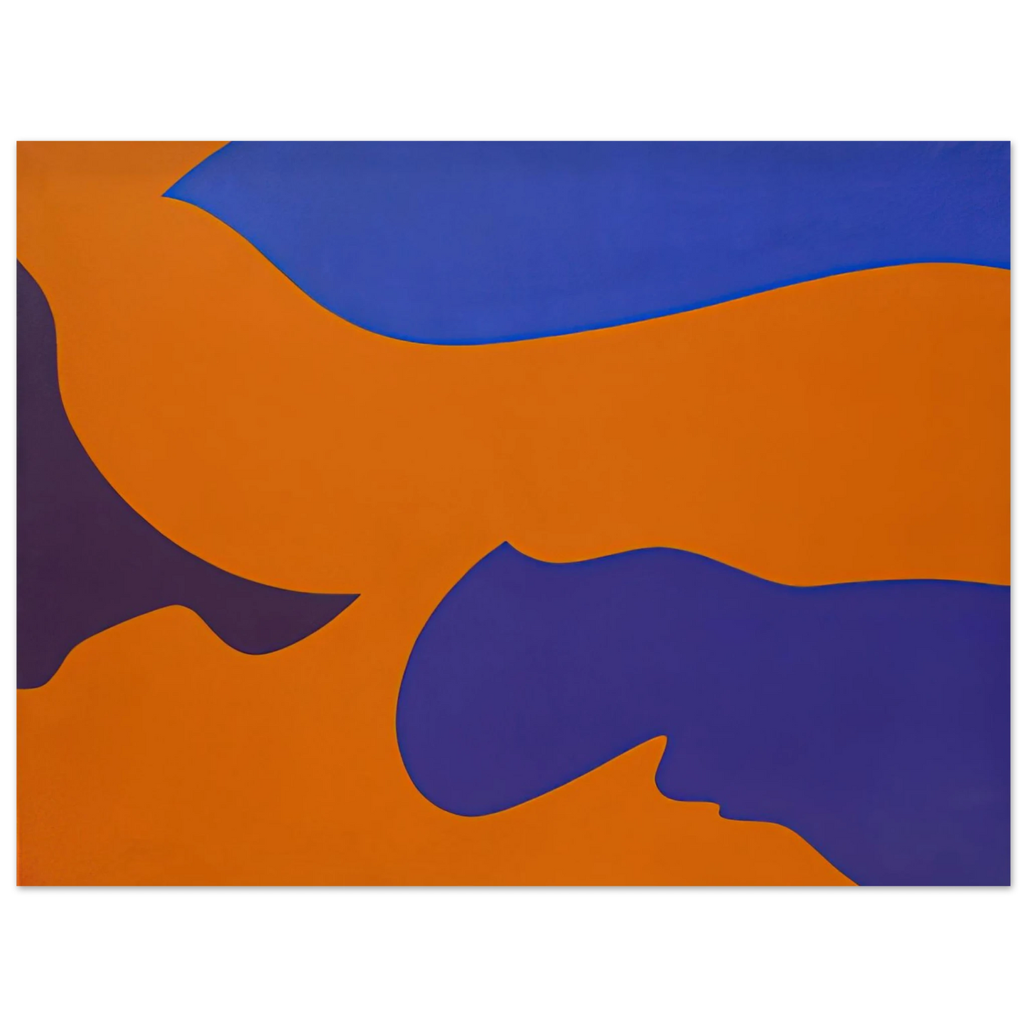 Fernand Leduc - Passage ‚rosion vermillion 75x100 cm / 30x40inches Fine Art Poster