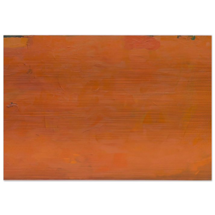 Untitled Orange Painting - 1955 - Robert Ryman Brushed Aluminum Print - 70x100 cm / 28x40 inches | Robert Ryman Aluminum Print | Robert Ryman Prints