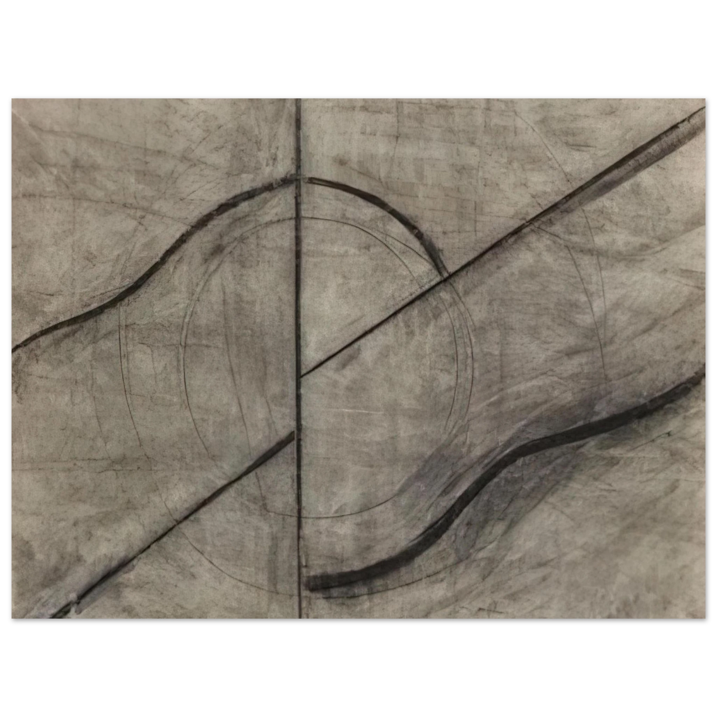 Allan Kaprow - Drawing Based Upon the Breath 75x100 cm / 30x40inches Fine Art Poster