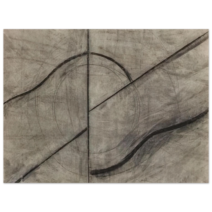 Allan Kaprow - Drawing Based Upon the Breath 75x100 cm / 30x40inches Fine Art Poster