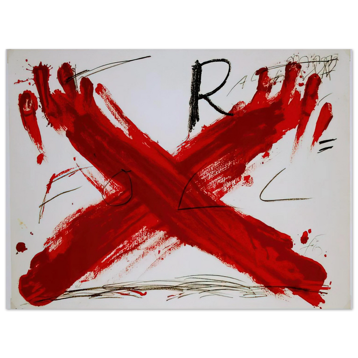 Antoni Tapies - FOLL 1973 75x100 cm / 30x40inches Fine Art Poster