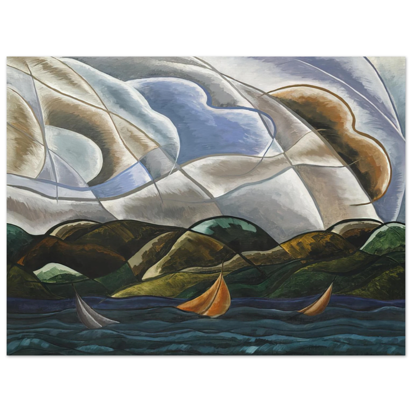 Arthur Dove - Clouds and Water - 1930 75x100 cm / 30x40inches Fine Art Poster