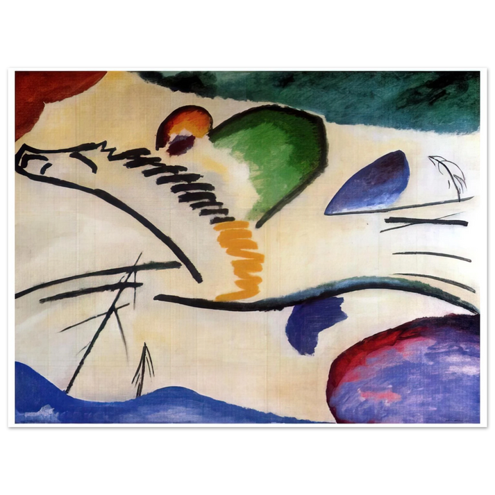 Wassily Kandinsky - LYRICAL LYRICS 1911 75x100 cm / 30x40inches Fine Art Poster