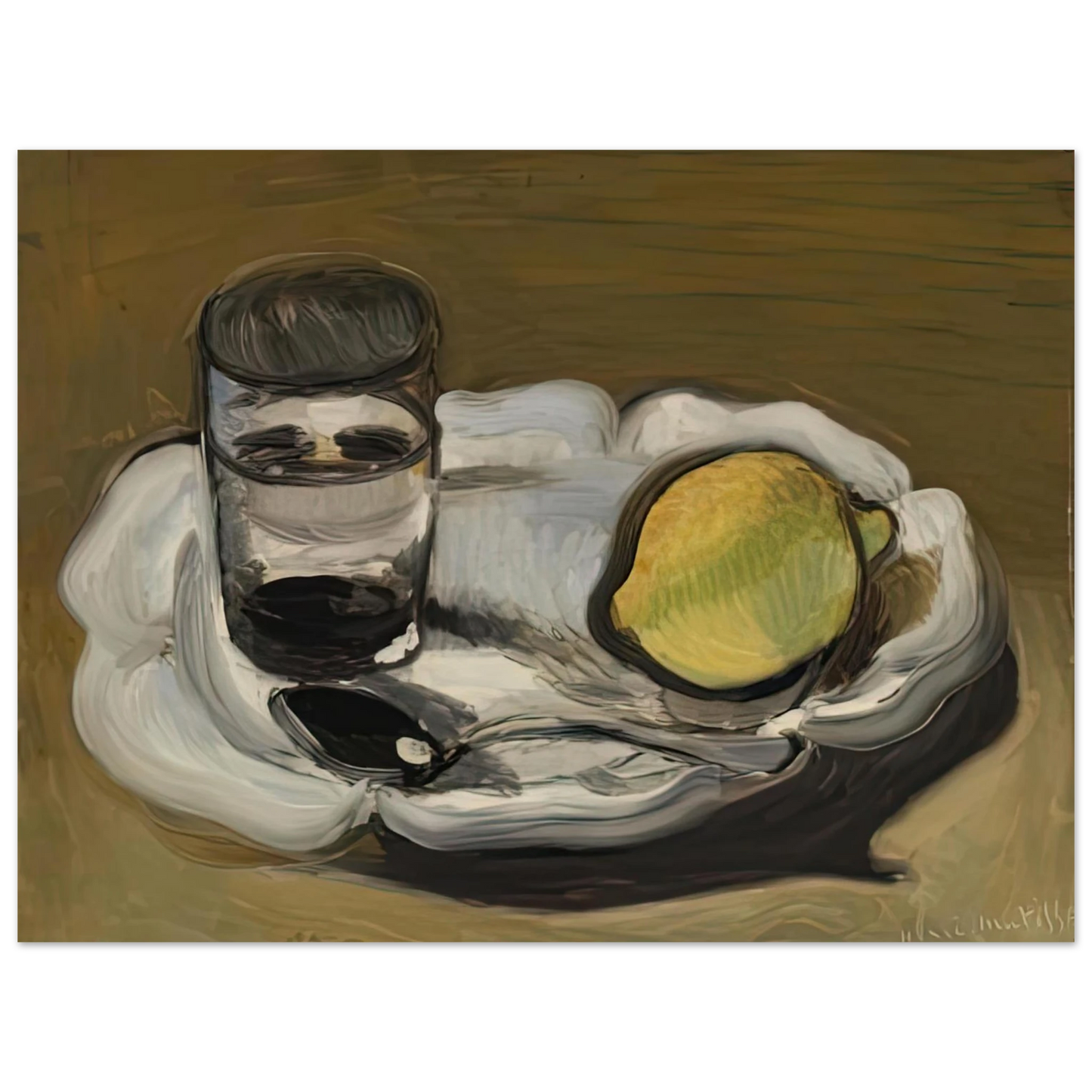 Henri Matisse - STILL LIFE WITH LEMON 1917 75x100 cm / 30x40inches Fine Art Poster