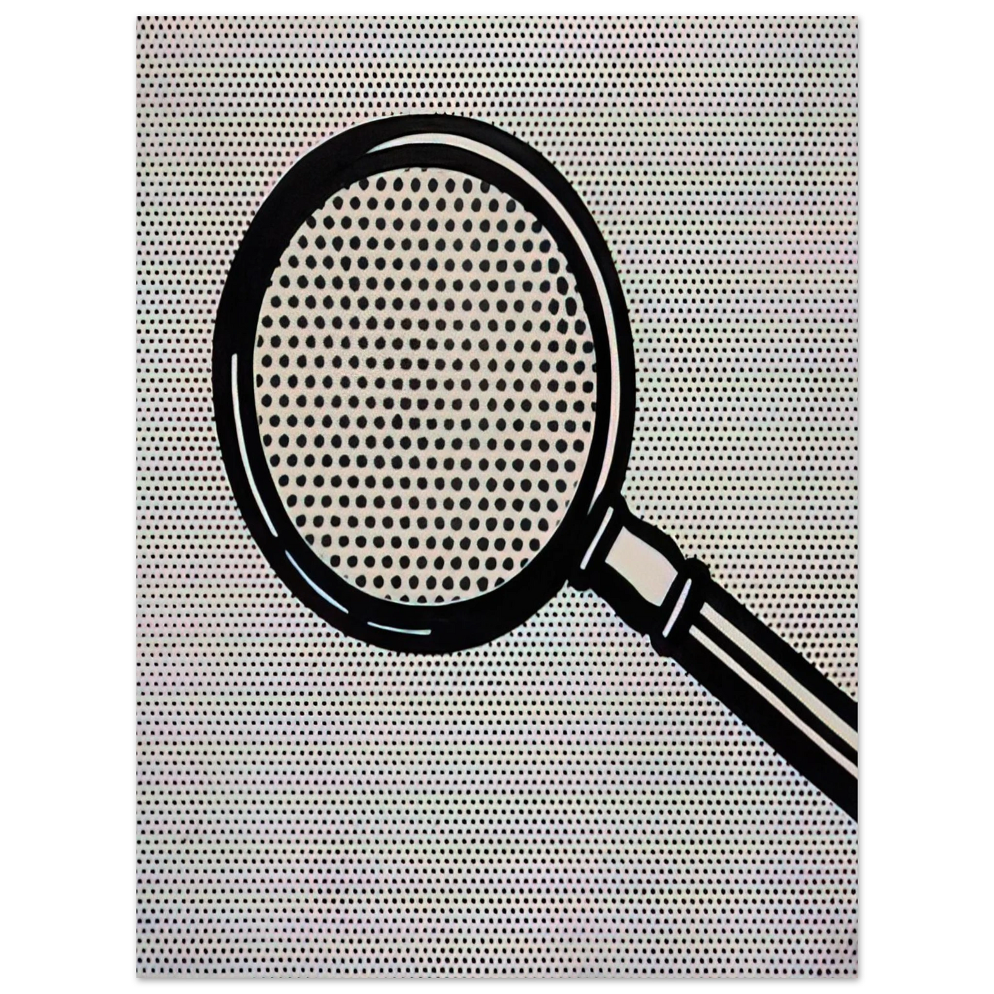 Roy Lichtenstein - MAGNIFYING GLASS 1963 75x100 cm / 30x40inches Fine Art Poster