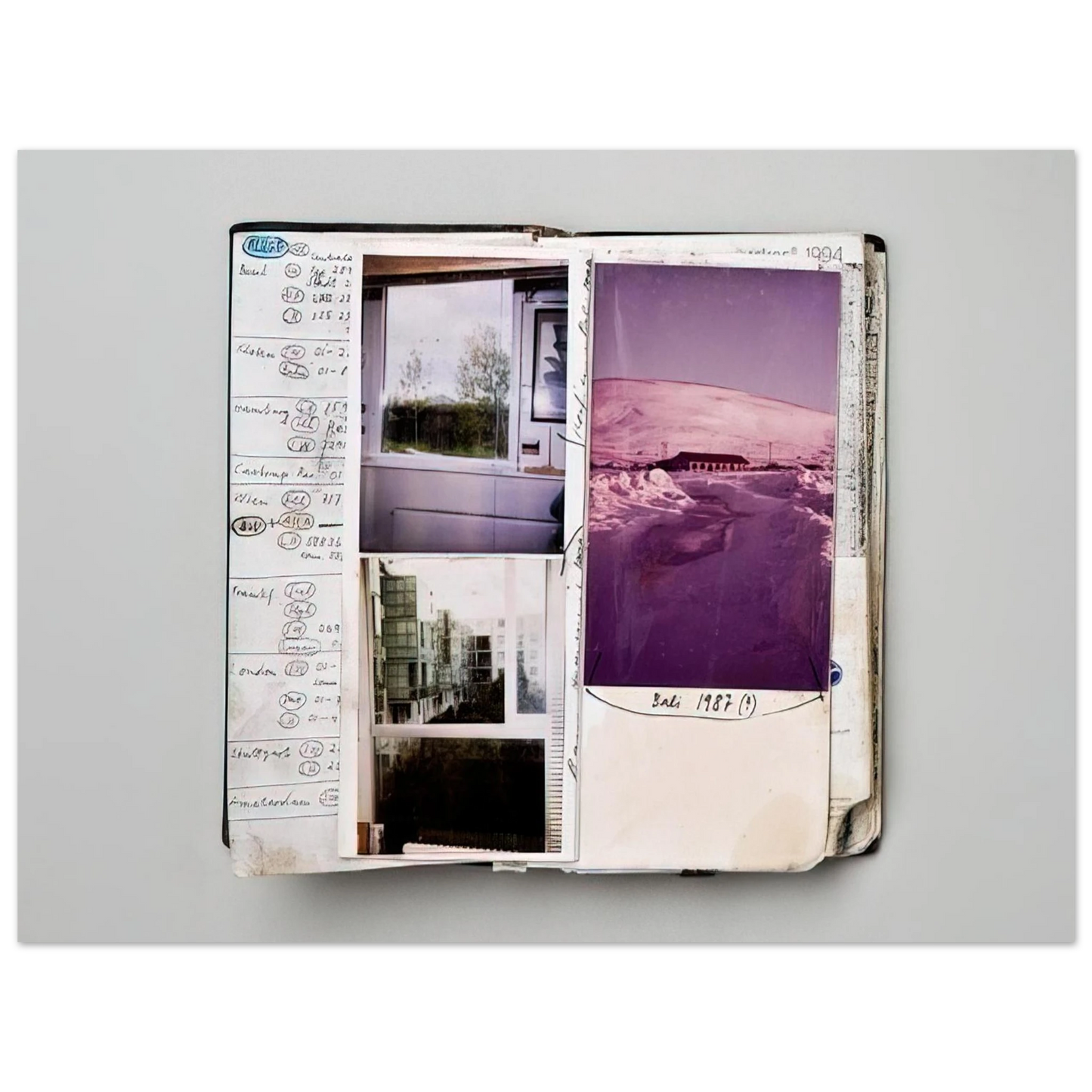Dieter Roth - 1994 Notebook Diary detail - 1994 75x100 cm / 30x40inches Fine Art Poster