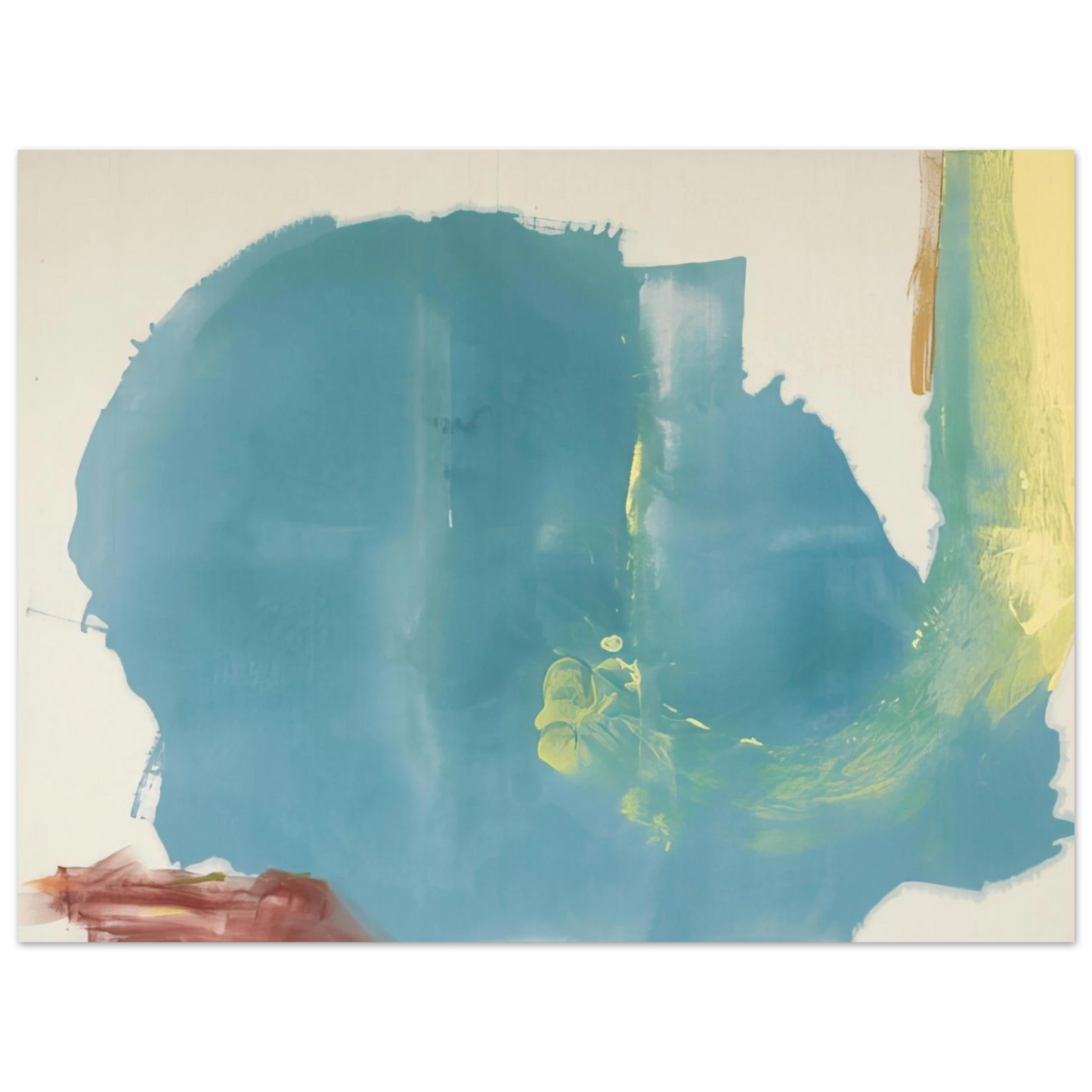 Helen Frankenthaler - Where Necessary - 1977 Wall art - A3 (29.7 x 42 cm) - Premium Wooden Framed Poster With Fine Art Paper-canvas - Wood frame