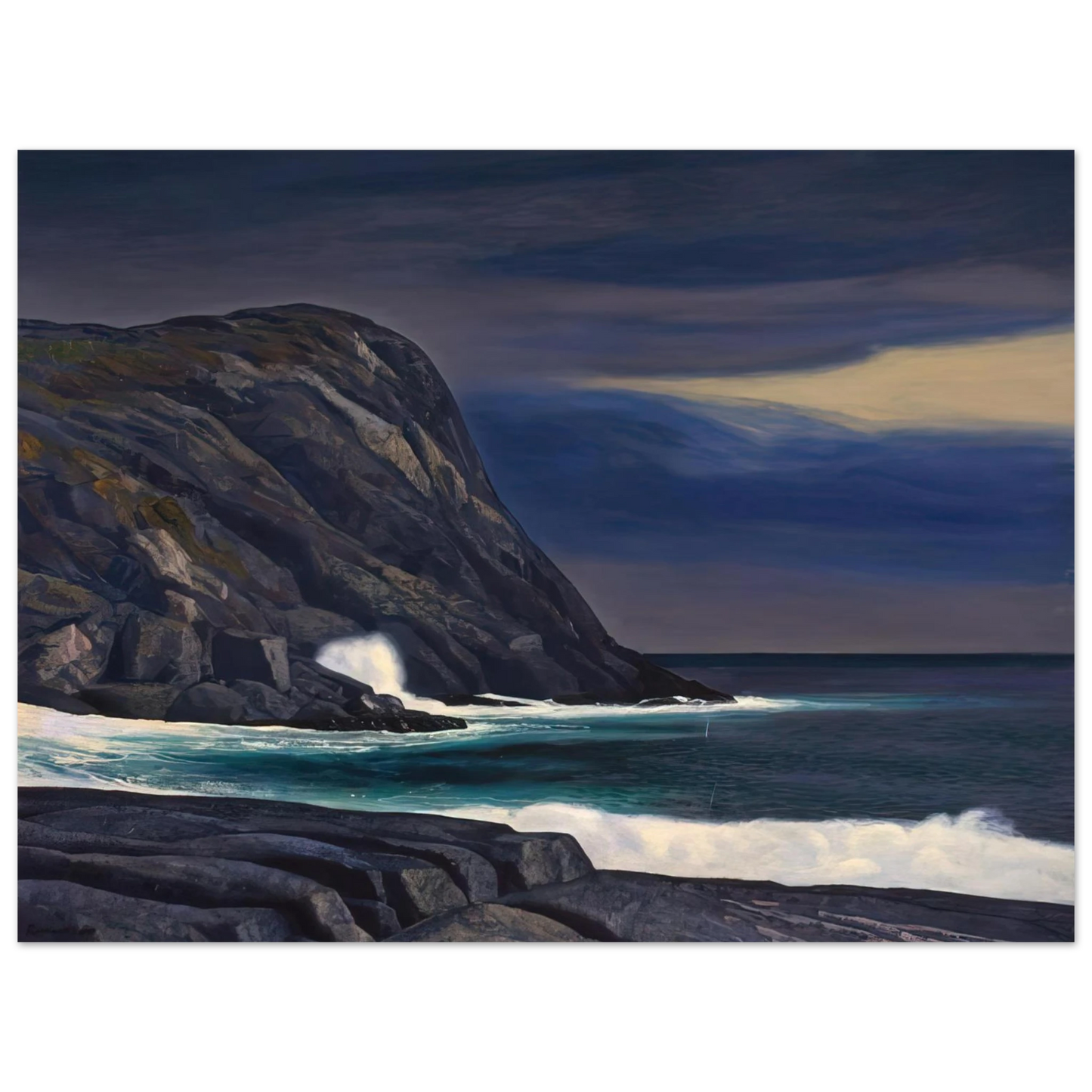 Rockwell Kent - Brewing Storm, Monhegan 75x100 cm / 30x40inches Fine Art Poster