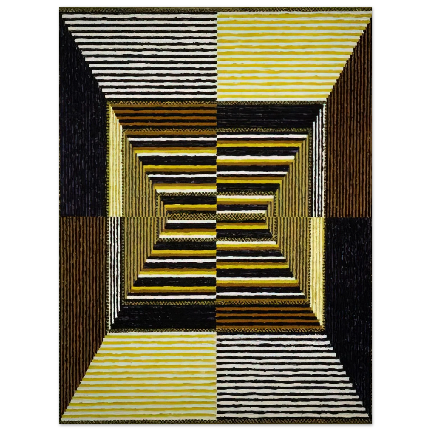 Alfred Jensen - The Acrobatic Rectangle, Per Eleven - 1967 75x100 cm / 30x40inches Fine Art Poster
