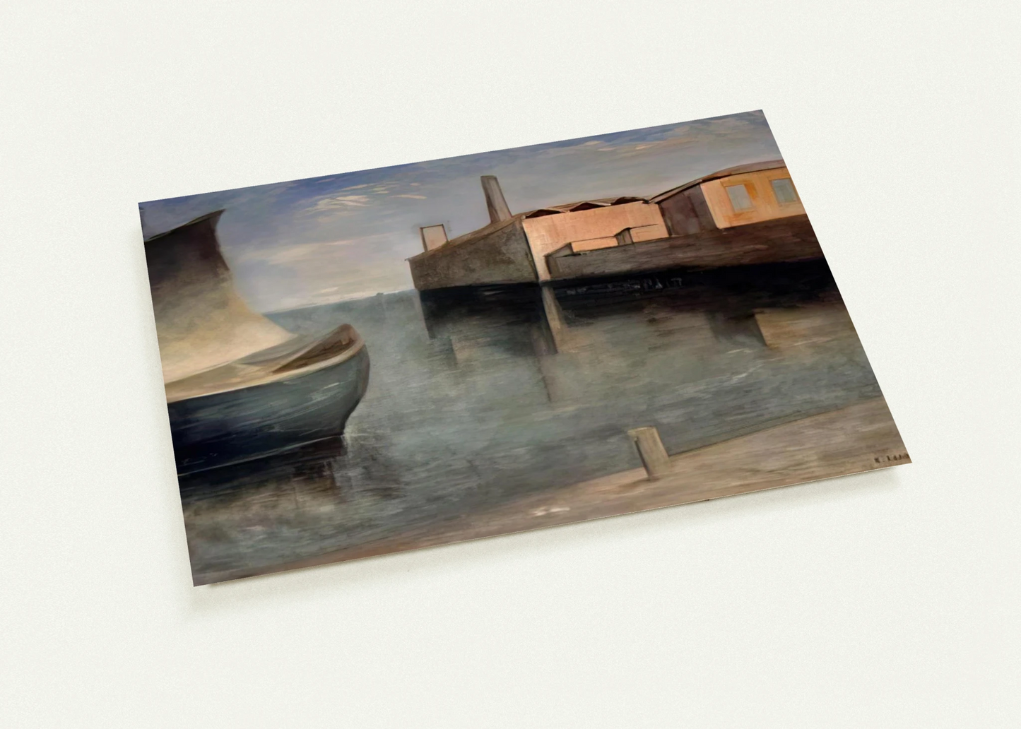 LAGOON 1932 By Carlo Carra Pack of 10 Post Cards | Carlo Carra Post Cards | A6 (10.5 x 14.8 cm) - 4.1 x 5.8 inches