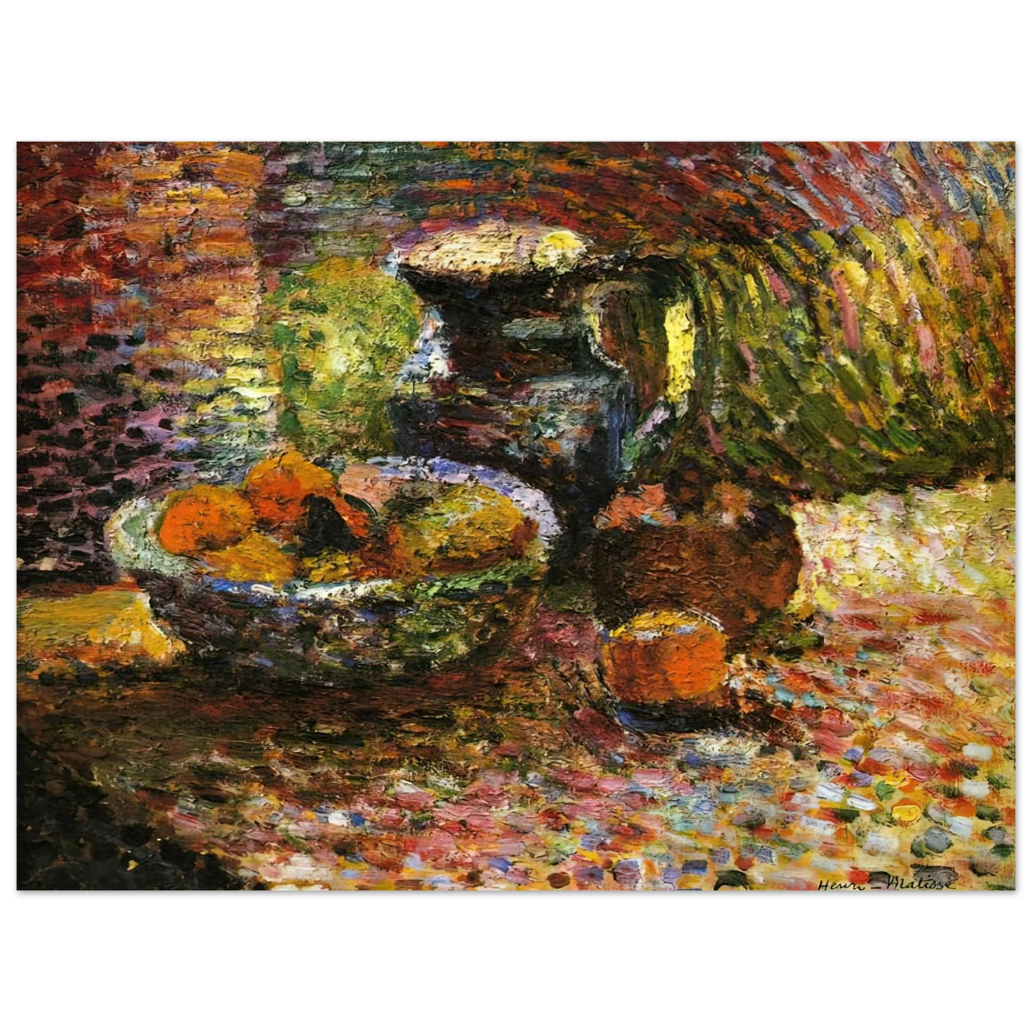 Henri Matisse - STILL LIFE WITH PITCHER AND FRUIT 75x100 cm / 30x40inches Fine Art Poster