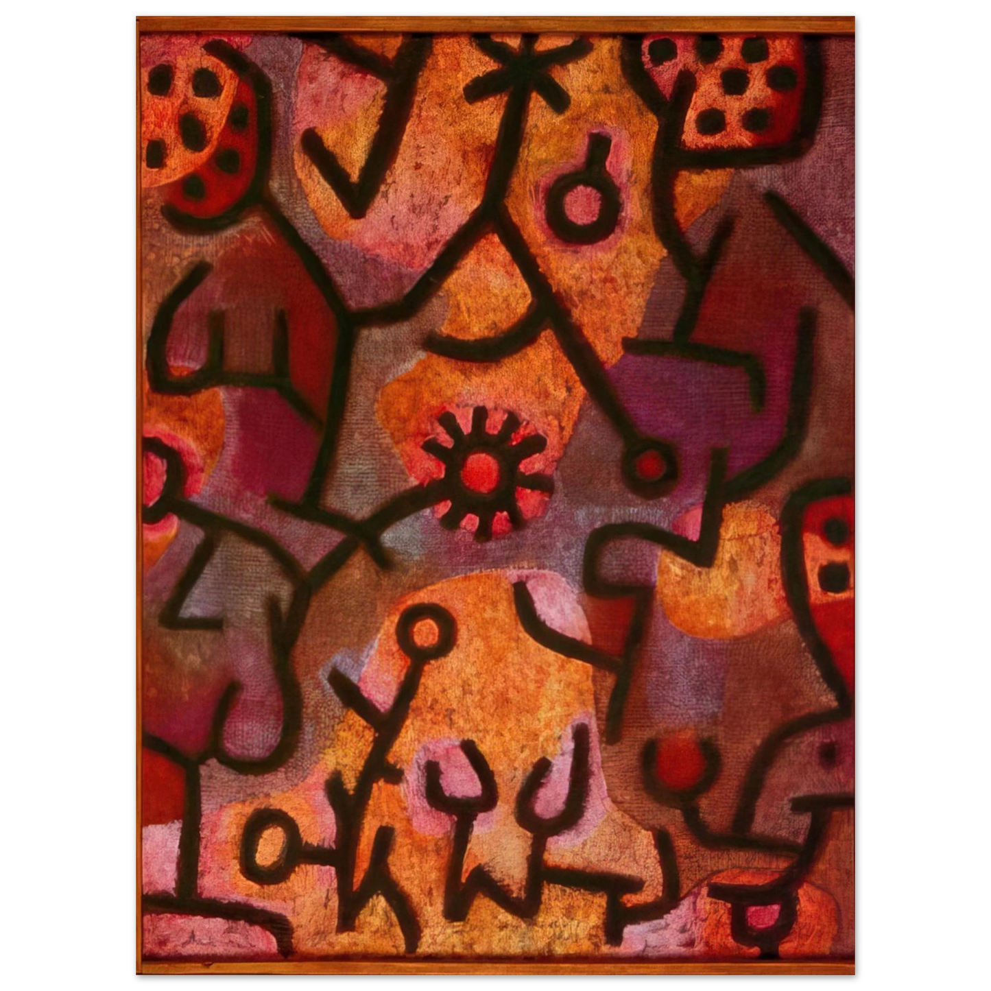 Paul Klee - FLORA ON ROCKS SUN 1940 75x100 cm / 30x40inches Fine Art Poster