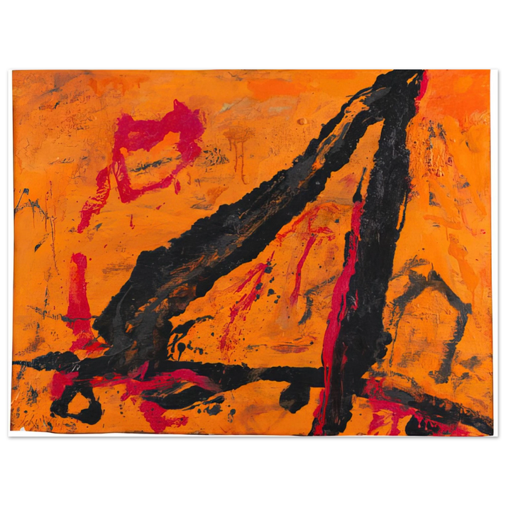 Emil Schumacher - Timra - 1989 75x100 cm / 30x40inches Fine Art Poster