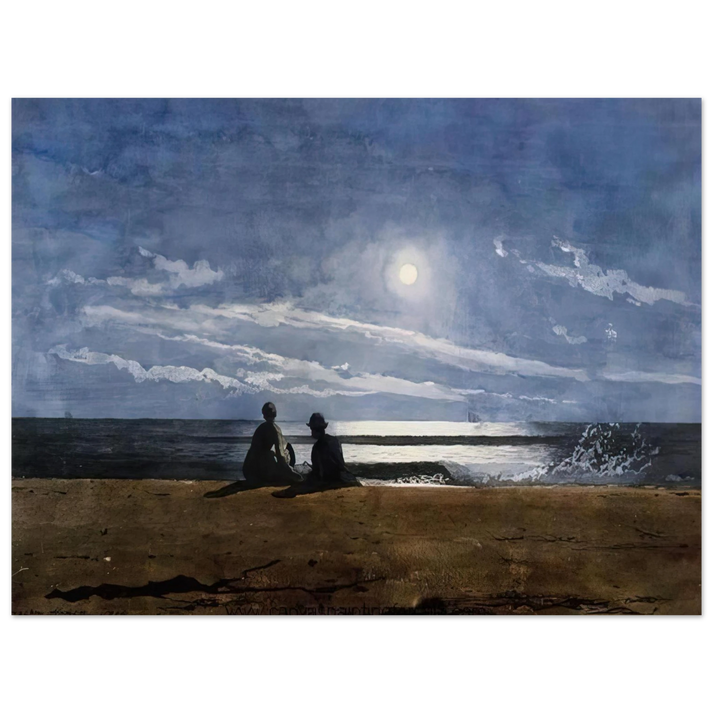 Winslow Homer - MOONLIGHT 75x100 cm / 30x40inches Fine Art Poster