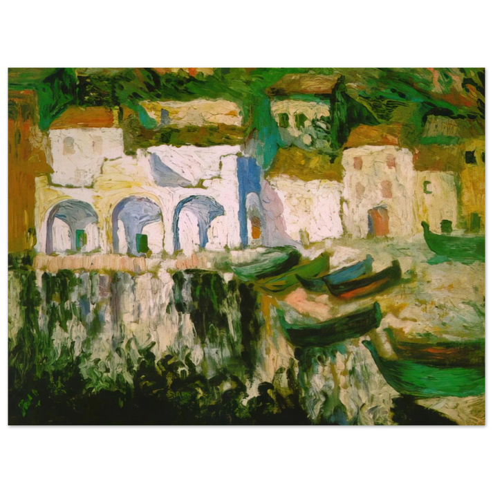 Salvador Dali - VIEW OF PORTDOGUE PORT ALUGER 75x100 cm / 30x40inches Fine Art Poster
