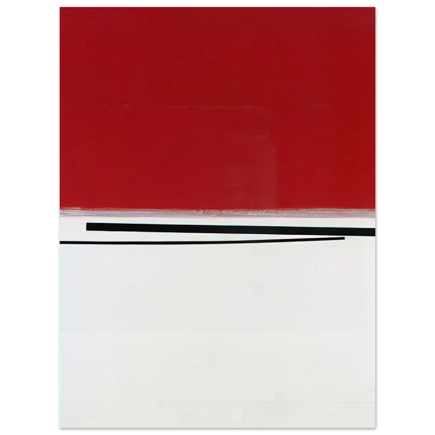 Victor Pasmore - Square Motif in White and Indian Red - 1960 75x100 cm / 30x40inches Fine Art Poster