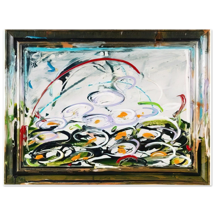 Mario Schifano - Giglio d'aqua - 1984 75x100 cm / 30x40inches Fine Art Poster
