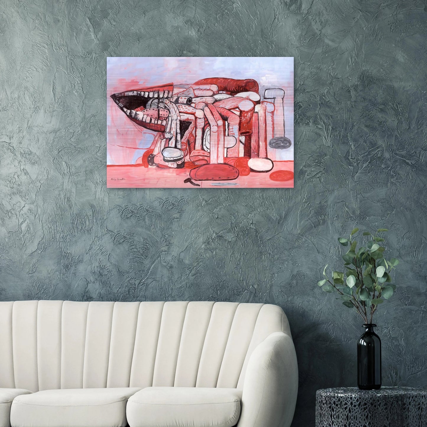 PAINTER S FORMS NO 2 1978 - Philip Guston Brushed Aluminum Print - 70x100 cm / 28x40 inches | Philip Guston Aluminum Print | Philip Guston Prints